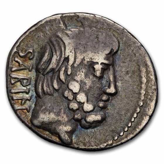 Roman Rep AR Denarius L. Titurius Sabinus (89 BC) XF (Cr-344/3)