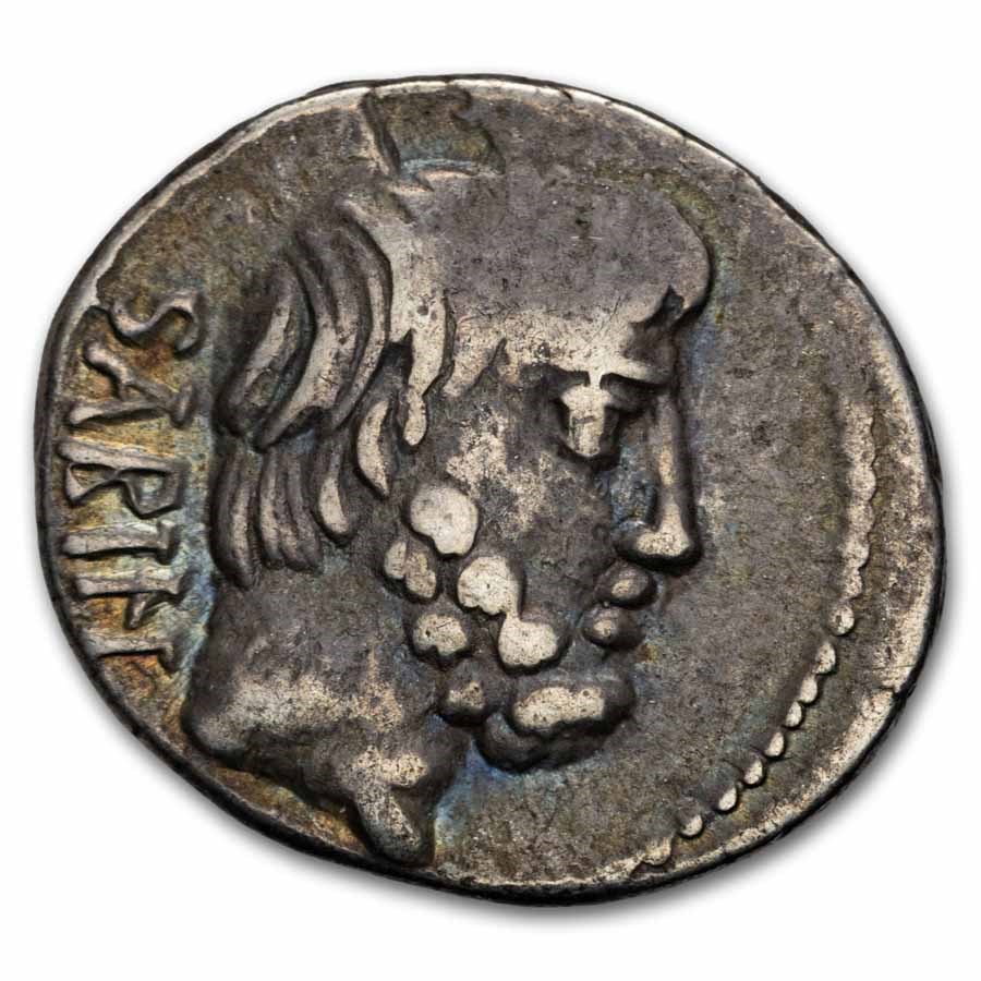 Roman Rep AR Denarius L. Titurius Sabinus (89 BC) XF (Cr-344/3)