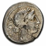 Roman Rep. AR Denarius Man. Ac. Glabrio (49 BC) Fine Cr-442/1a