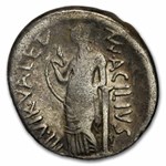 Roman Rep. AR Denarius Man. Ac. Glabrio (49 BC) Fine Cr-442/1a