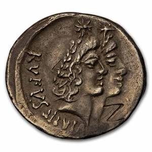 Buy 46 BC Roman Silver Denarius C Rufus XF (Cr-463/1b) | APMEX