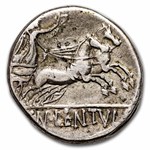 Roman Rep. Silver Denarius Cn. Len. Clodianus (88 BC) VF Cr-345/1