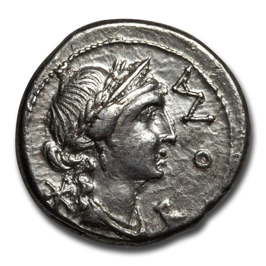 Roman Rep. Silver Denarius M. Aemelius (114-113 BC) VF (Cr-291/1)