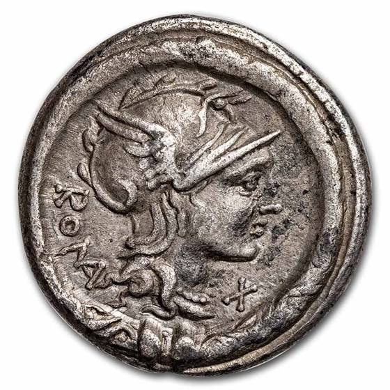 Roman Republic AR Denarius (113/2 BC) XF (Crawford 295/1)