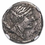 Roman Republic AR Denarius A.Albinus (96 BC) VF NGC (Cr-335/9)