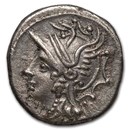 Roman Republic AR Denarius C. Caldus (104 BC) XF (Cr-318/1a)