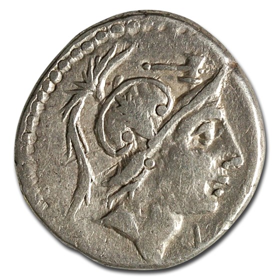 Roman Republic AR Denarius C. Malleolus (96 BC) VF (Cr-335/3b) Roman Republic AR Denarius C. Malleolus (96 BC) VF (Cr-335/3b)