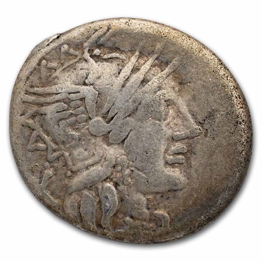 Roman Republic AR Denarius Cn. Carbo (C.121 BC) VF (Cr-278/1)