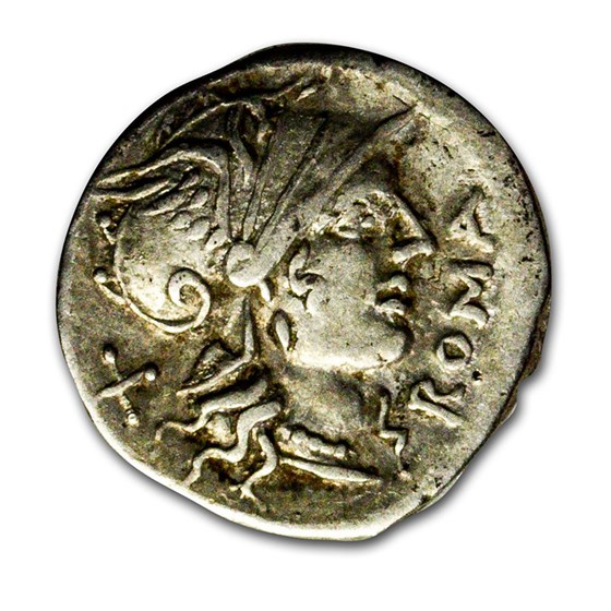 Roman Republic AR Denarius D. Ahenobarbus (116-115 BC) Ch VF Roman Republic AR Denarius D. Ahenobarbus (116-115 BC) Ch VF