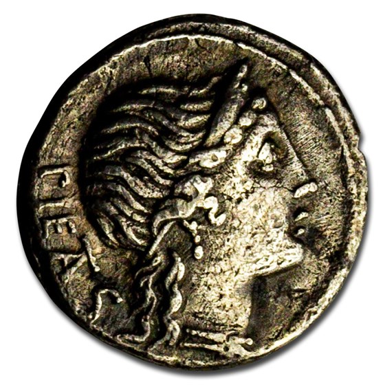 Roman Republic AR Denarius Heren. (108-107 BC) Ch VF (Cr-308/1b) Roman Republic AR Denarius Heren. (108-107 BC) Ch VF (Cr-308/1b)