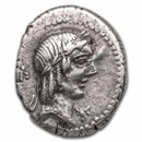 Roman Republic AR Denarius L.C. Piso Frugi (90 BC) VF (Cr-340/1)