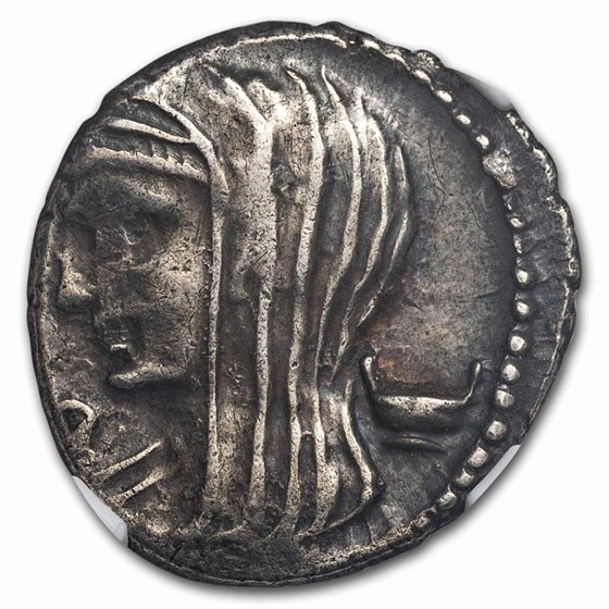 Buy Roman Republic AR Denarius L. Cas Long 60 BC Ch VF NGC (Cr-413/1 ...