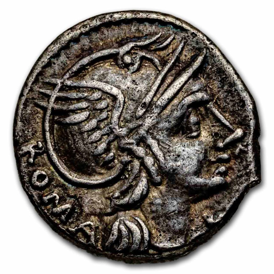 Roman Republic AR Denarius L. Flam Chi (109-108 BC) VF (Cr-302/1)