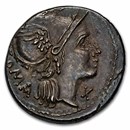 Roman Republic AR Denarius L.Flam. Chilo (109-8 BC) AU (Cr-302/1)