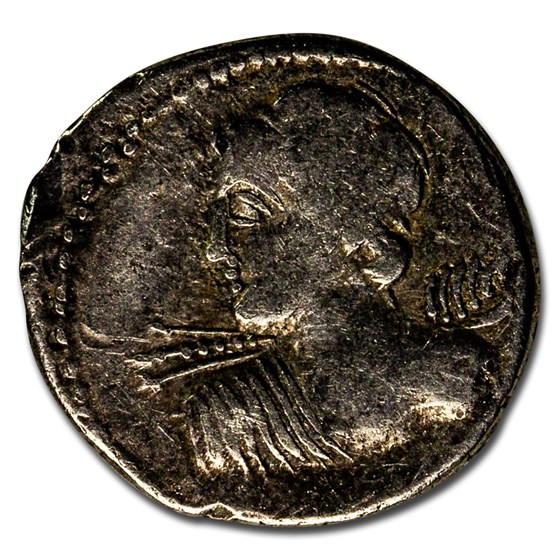 Roman Republic AR Denarius L. Macer (84 BC) VF Roman Republic AR Denarius L. Macer (84 BC) VF