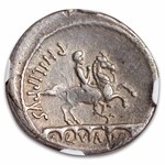 Roman Republic AR Denarius L. Marcius Philippus (57 BC) Ch F NGC