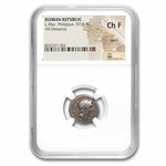 Roman Republic AR Denarius L. Marcius Philippus (57 BC) Ch F NGC