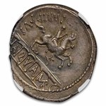 Roman Republic AR Denarius L. Marcius Philippus (57 BC) Ch XF NGC