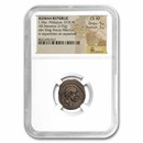 Roman Republic AR Denarius L. Marcius Philippus (57 BC) Ch XF NGC