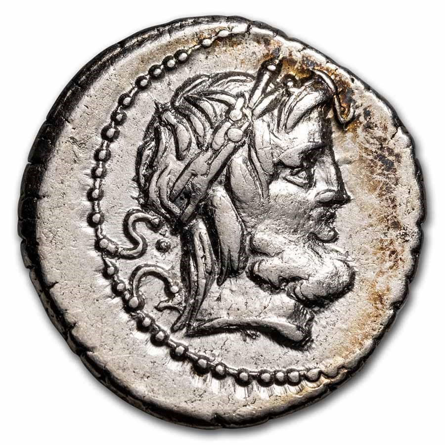 Roman Republic AR Denarius L. Procilius (80 BC) XF (Cr-379/1)
