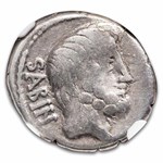Roman Republic AR Denarius L. Sabinus (89 BC) F NGC (Cr-344/3)