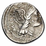 Roman Republic AR Denarius L. Sentius 101 BC VF (Crawford 325/1a)