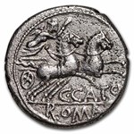 Roman Republic AR Denarius M. Carbo (C.122 BC) Ch Fine (Cr-276/1)