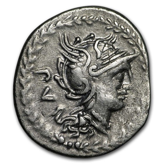 Roman Republic AR Denarius M. Lucilius Rufus 101 BC VF (Cr-324/1)