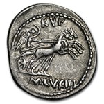 Roman Republic AR Denarius M. Lucilius Rufus 101 BC VF (Cr-324/1)