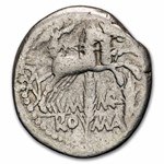 Roman Republic AR Denarius M. Marcius (134 BC) Fine (Cr-245/1)