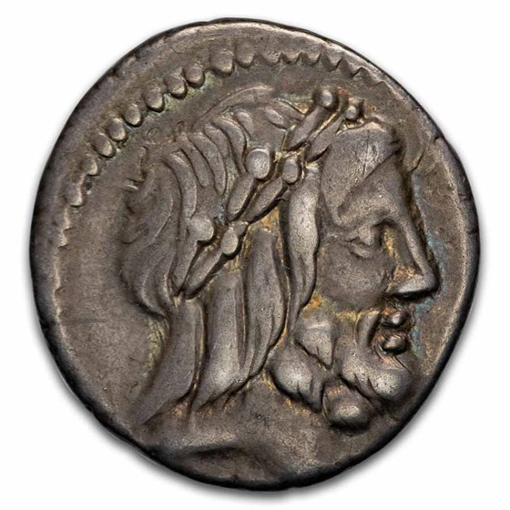 Roman Republic AR Denarius M. Volteius M.f. 75 BC Ch VF