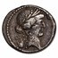 Roman Republic AR Denarius P. Clodius (c.42 BC) Ch XF (Cr-494/23)