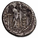 Roman Republic AR Denarius P. Clodius (c.42 BC) Ch XF (Cr-494/23)