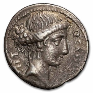 Buy 55 BC Roman Silver Denarius Cassius Ch VF (Cr-428/1) | APMEX