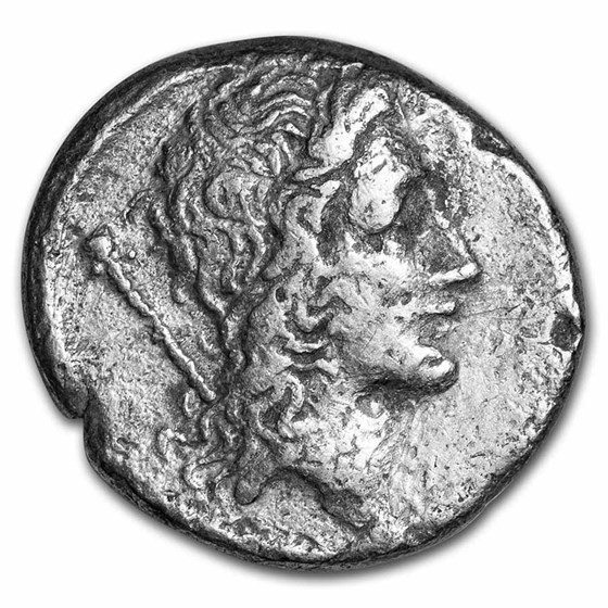 Roman Republic AR Denarius Q. Cassius (55 BC) VF (Cr-428/3)