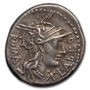 Roman Republic AR Denarius Q. Fabius (c. 124 BC) VF (Cr 273/1)