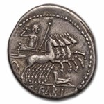 Roman Republic AR Denarius Q. Fabius (c. 124 BC) VF (Cr 273/1)