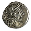 Roman Republic AR Denarius Q. Rufus (122 BC) XF (Cr-277/1)