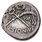 Roman Republic AR Denarius Q. Sicinius (49 BC) Fine (Cr-440/1)