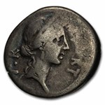 Roman Republic AR Denarius Q. Sicinius (49 BC) VG (Cr-440/1)