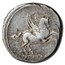 Roman Republic AR Denarius Q Titius (90 BC) VF (Crawford 341/1)