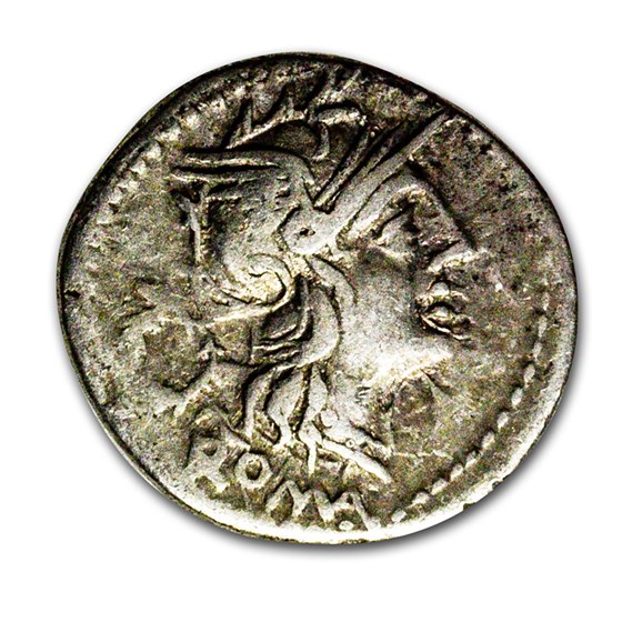 Roman Republic AR Denarius T. Cloelius (128 BC) Ch VF Roman Republic AR Denarius T. Cloelius (128 BC) Ch VF