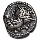 Roman Republic AR Denarius T. Quincti. (C.126 BC) Fine (Cr-267/1)