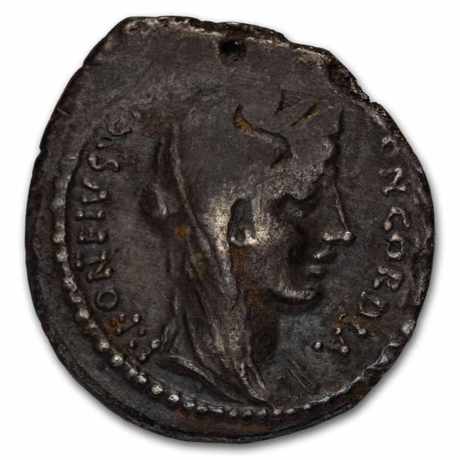 Roman Republic AR Denarius Titus Didius (55 BC) Fine (Cr-429/2b)