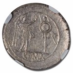 Roman Republic AR Victoriatus (c. 211-208 BC) Ch AU NGC