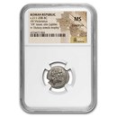 Roman Republic AR Victoriatus (c. 211-208 BC) MS NGC Fine Style Roman Republic AR Victoriatus (c. 211-208 BC) MS NGC Fine Style