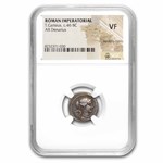 Roman Republic Denarius c. 46 BC T. Carisius VF NGC (Cr 464/4)