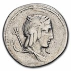 Roman Republic Denarius L. Julius Bursio (85 BC) Fine (Cr-352/1c)