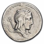 Roman Republic Denarius L. Julius Bursio (85 BC) Fine (Cr-352/1c)