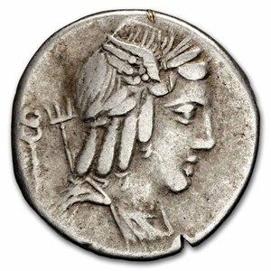 Buy 85 BC Roman Republic Denarius L. Julius Bursio VF | APMEX